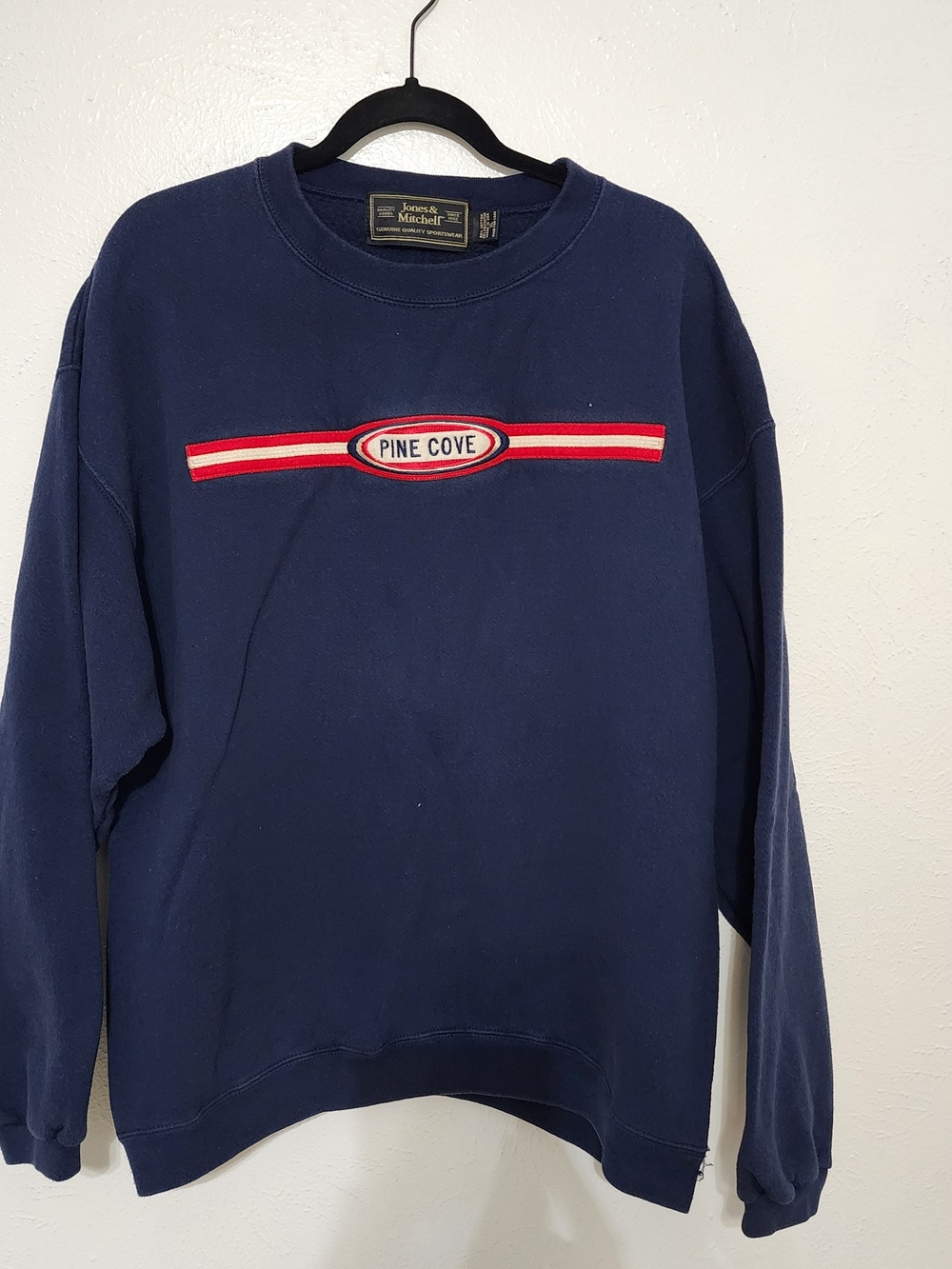 Men's XL Jones & Mitchell Navy Crewneck Sweatshirt